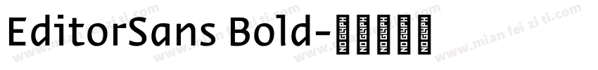 EditorSans Bold字体转换